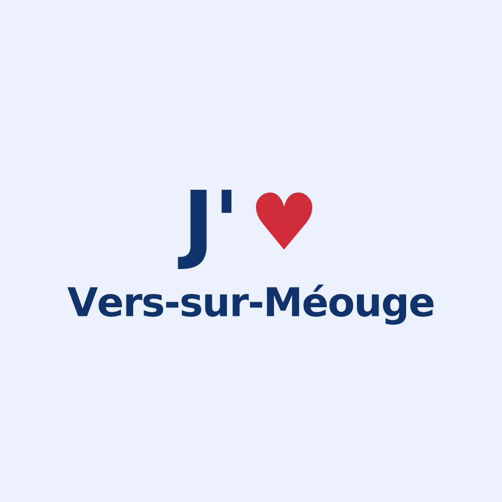 Sticker personnalisé Vers-sur-Méouge — design J'aime Vers-sur-Méouge