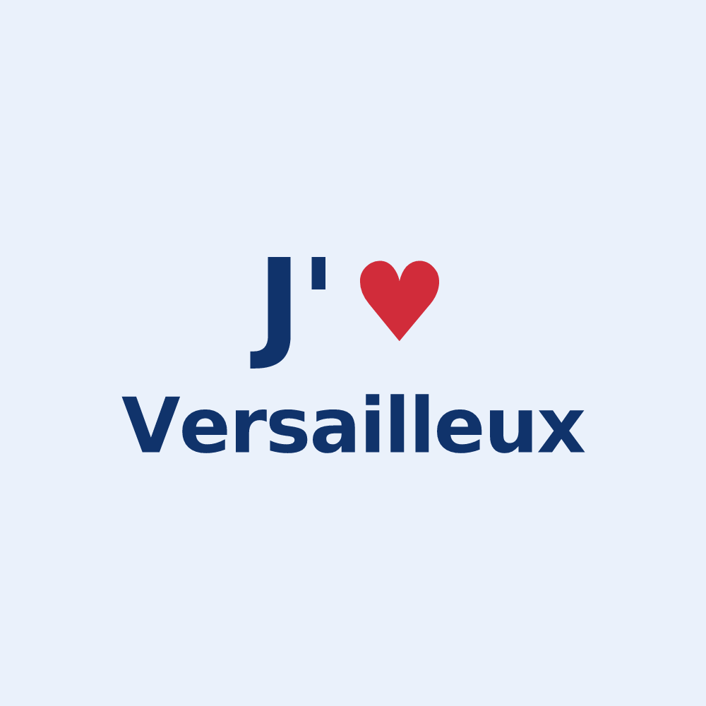 Sticker personnalisé Versailleux — design J'aime Versailleux