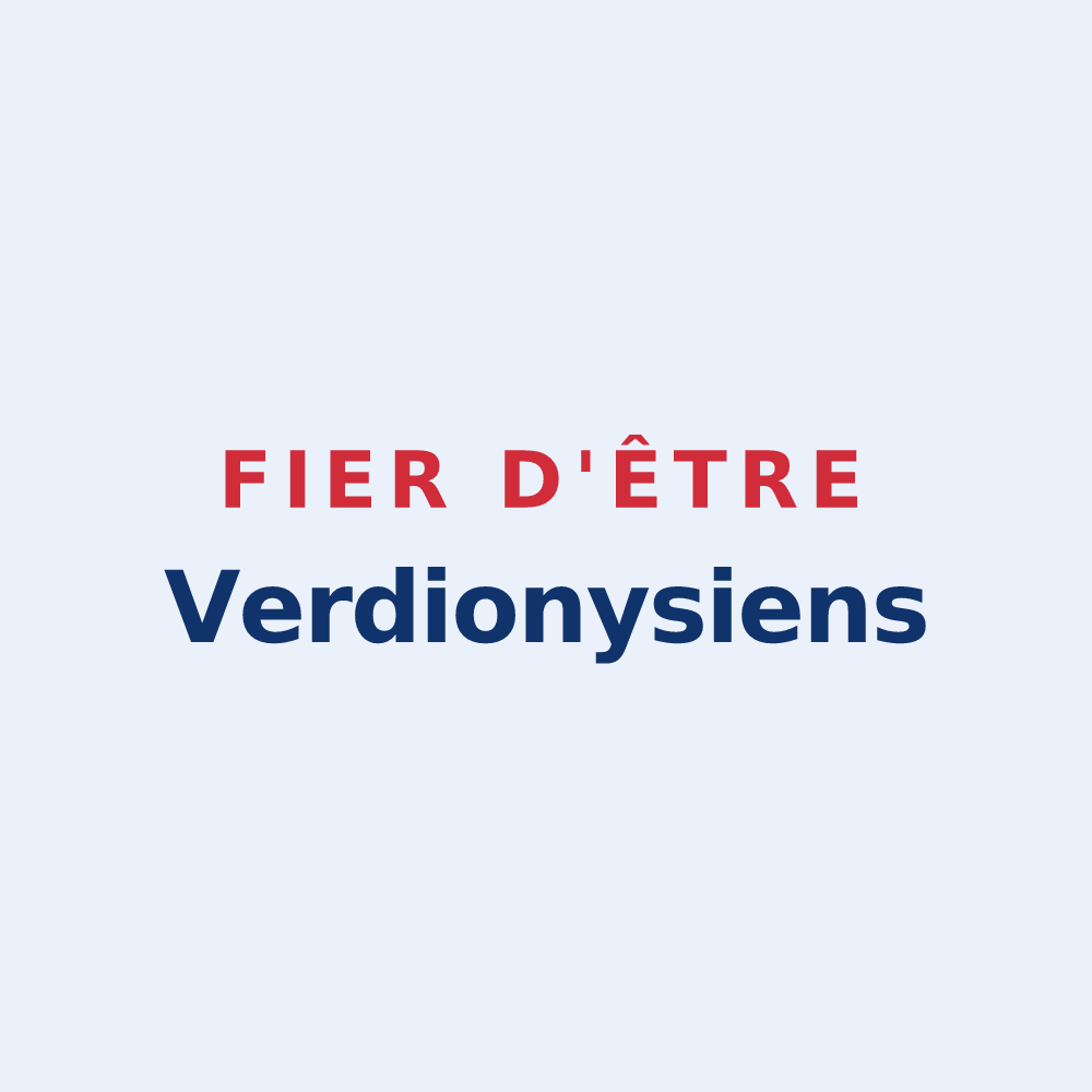 Sticker « Fier d'être Verdionysiens » — design pour Vert-Saint-Denis
