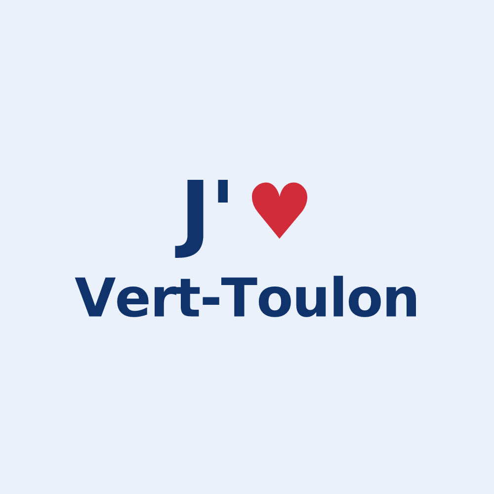 Sticker personnalisé Vert-Toulon — design J'aime Vert-Toulon