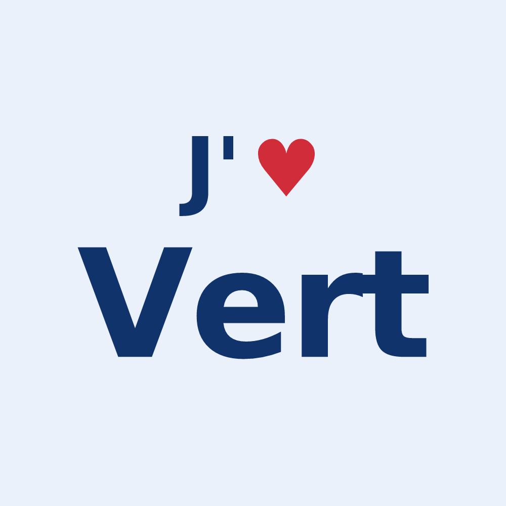 Sticker personnalisé Vert — design J'aime Vert