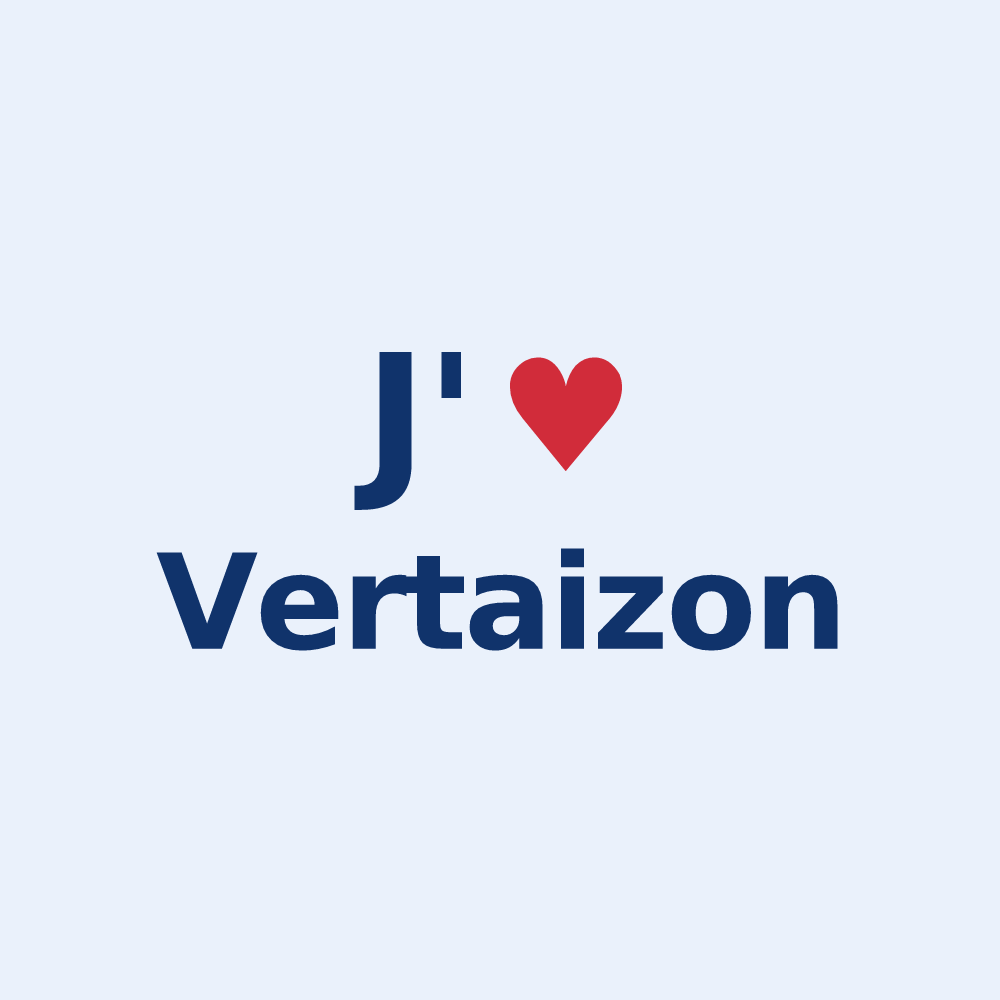 Sticker personnalisé Vertaizon — design J'aime Vertaizon