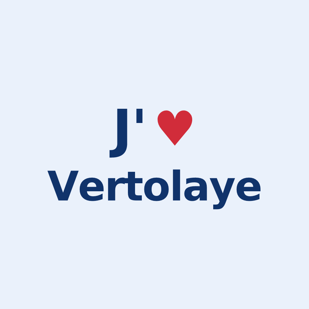 Sticker personnalisé Vertolaye — design J'aime Vertolaye