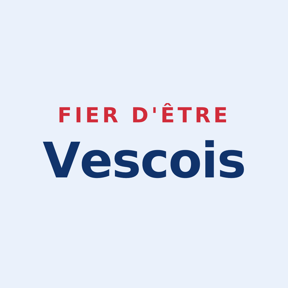 Sticker « Fier d'être Vescois » — design pour Vesc