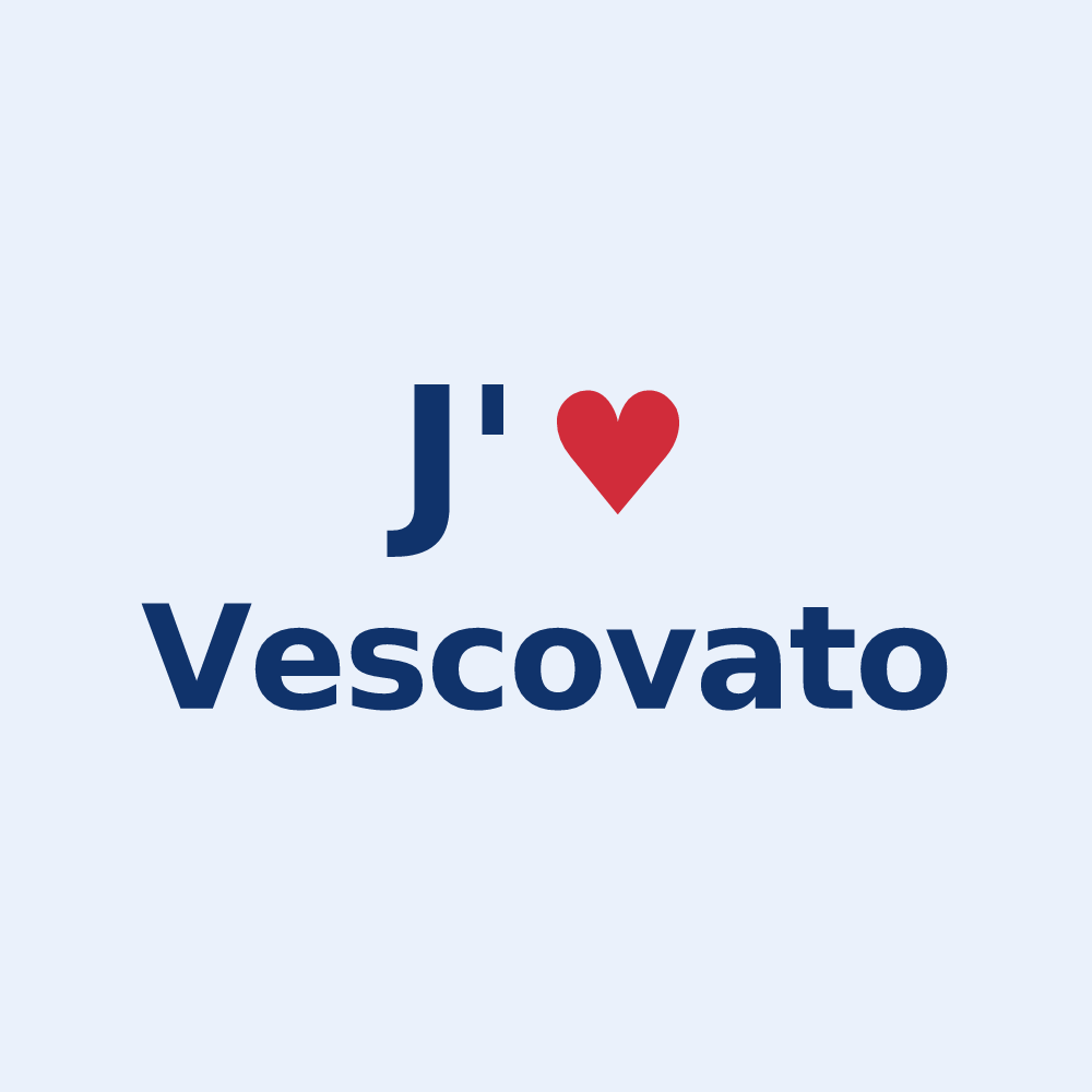 Sticker personnalisé Vescovato — design J'aime Vescovato