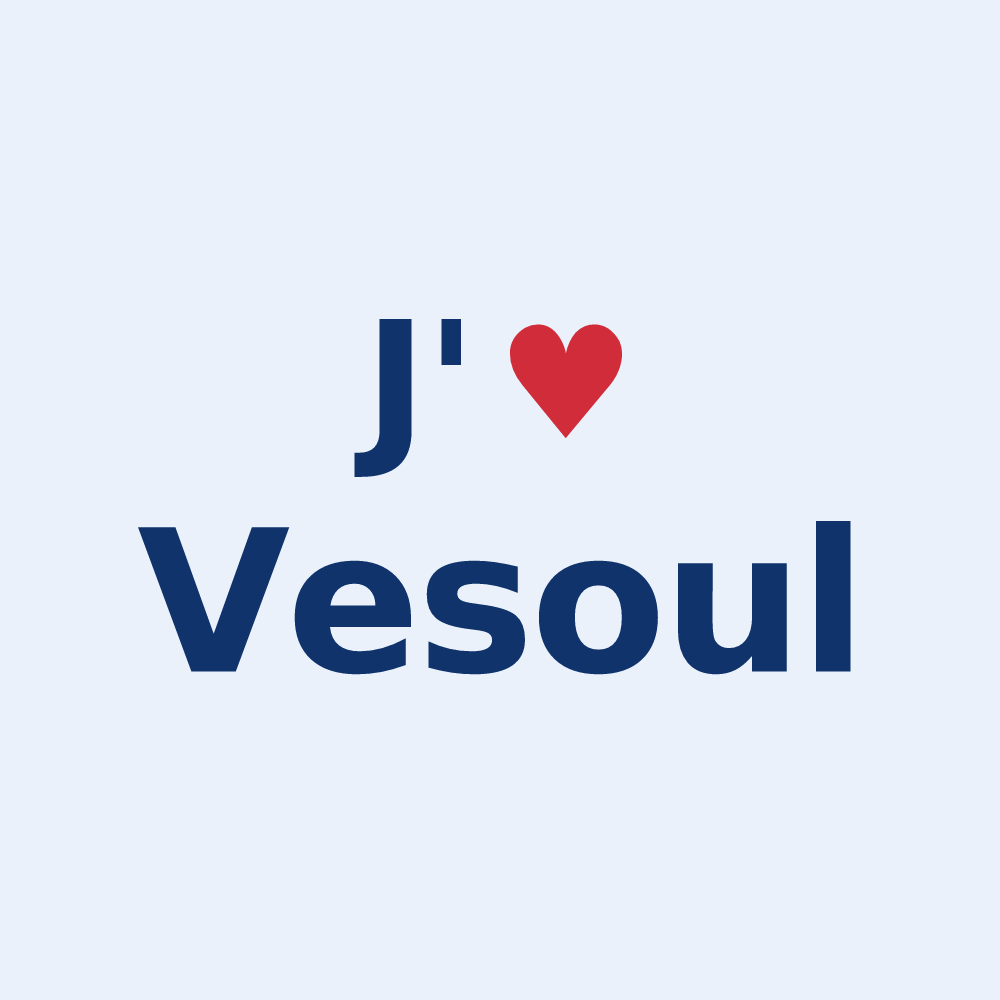 Sticker personnalisé Vesoul — design J'aime Vesoul