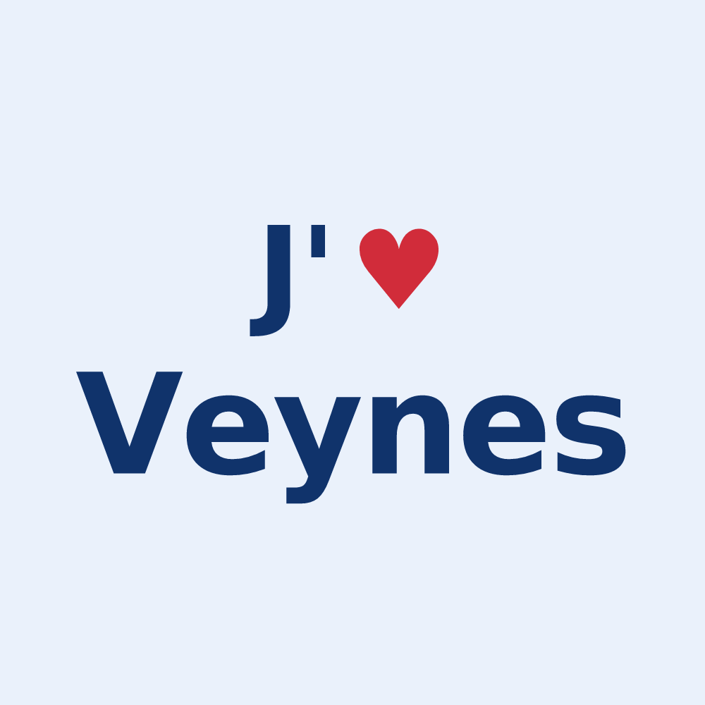 Sticker personnalisé Veynes — design J'aime Veynes