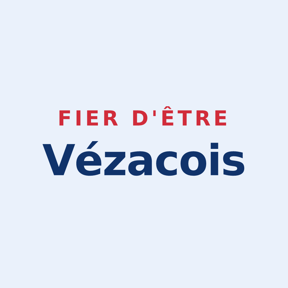Sticker « Fier d'être Vézacois » — design pour Vézac