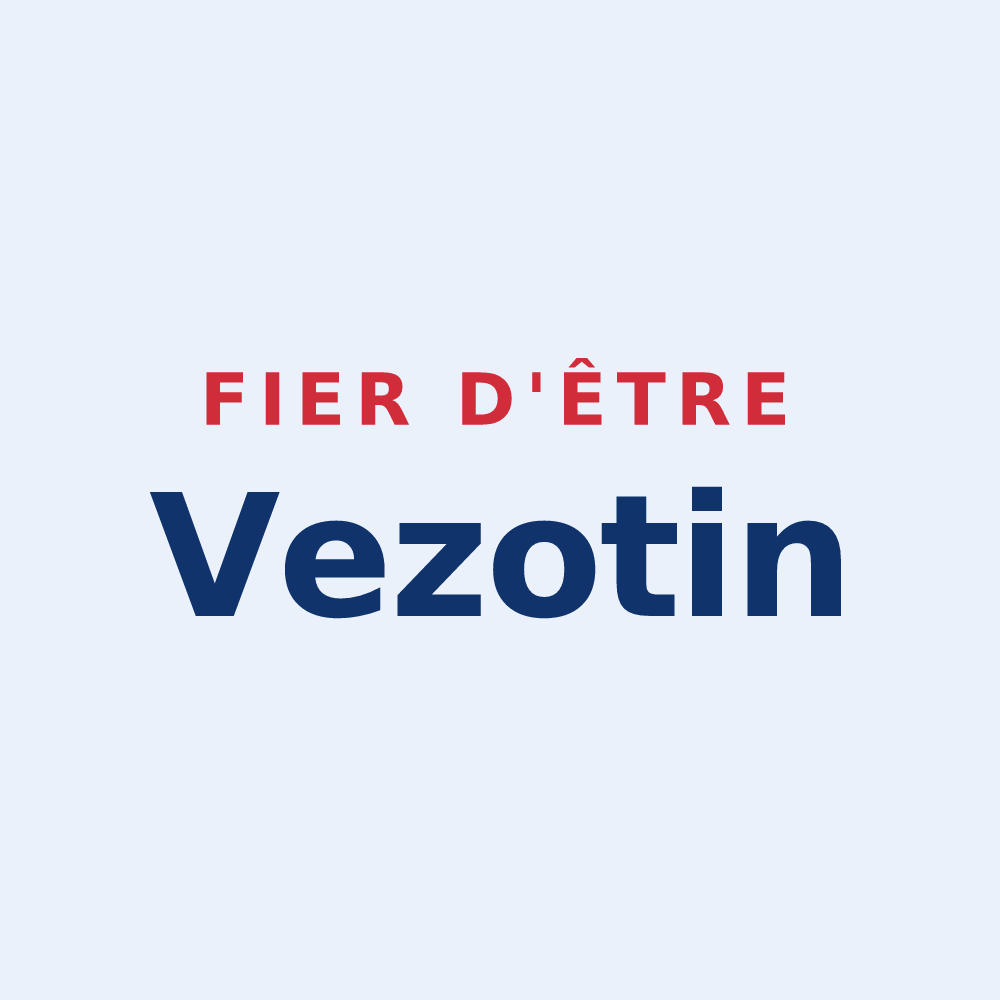 Sticker « Fier d'être Vezotin » — design pour Vezot