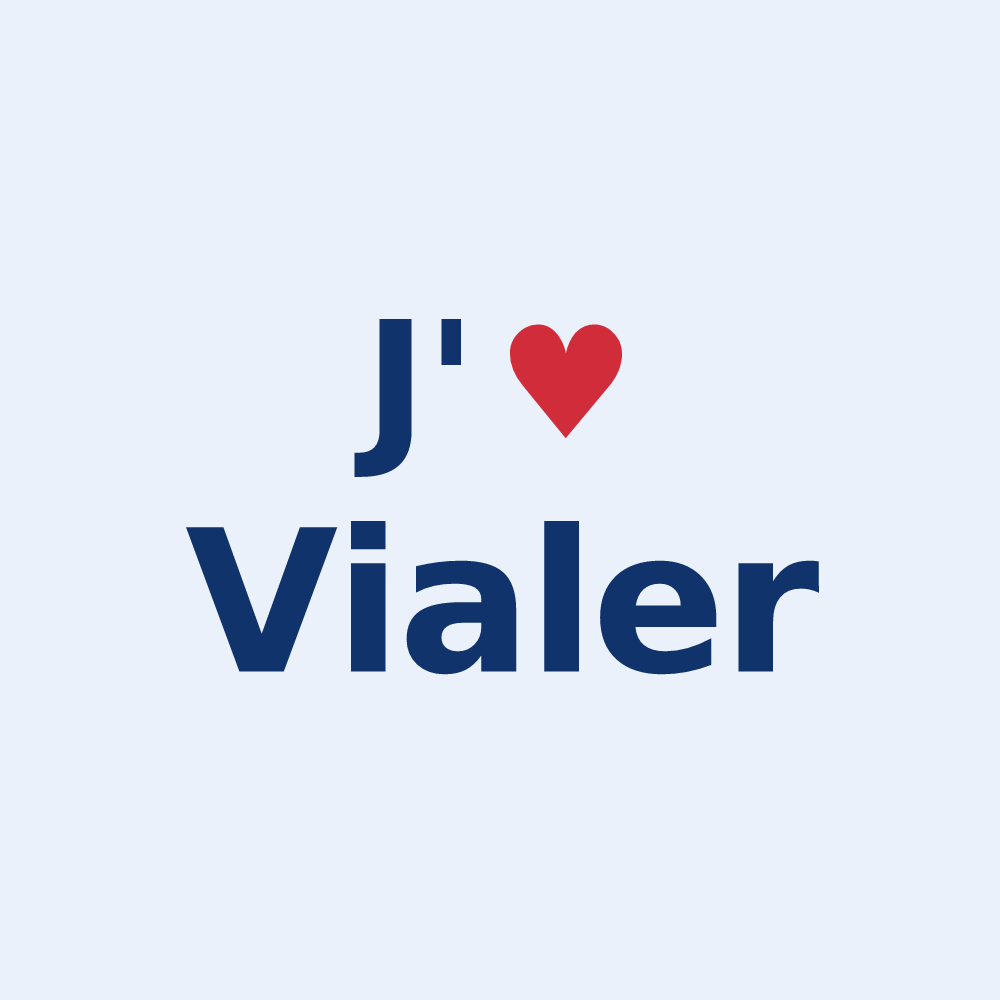Sticker personnalisé Vialer — design J'aime Vialer