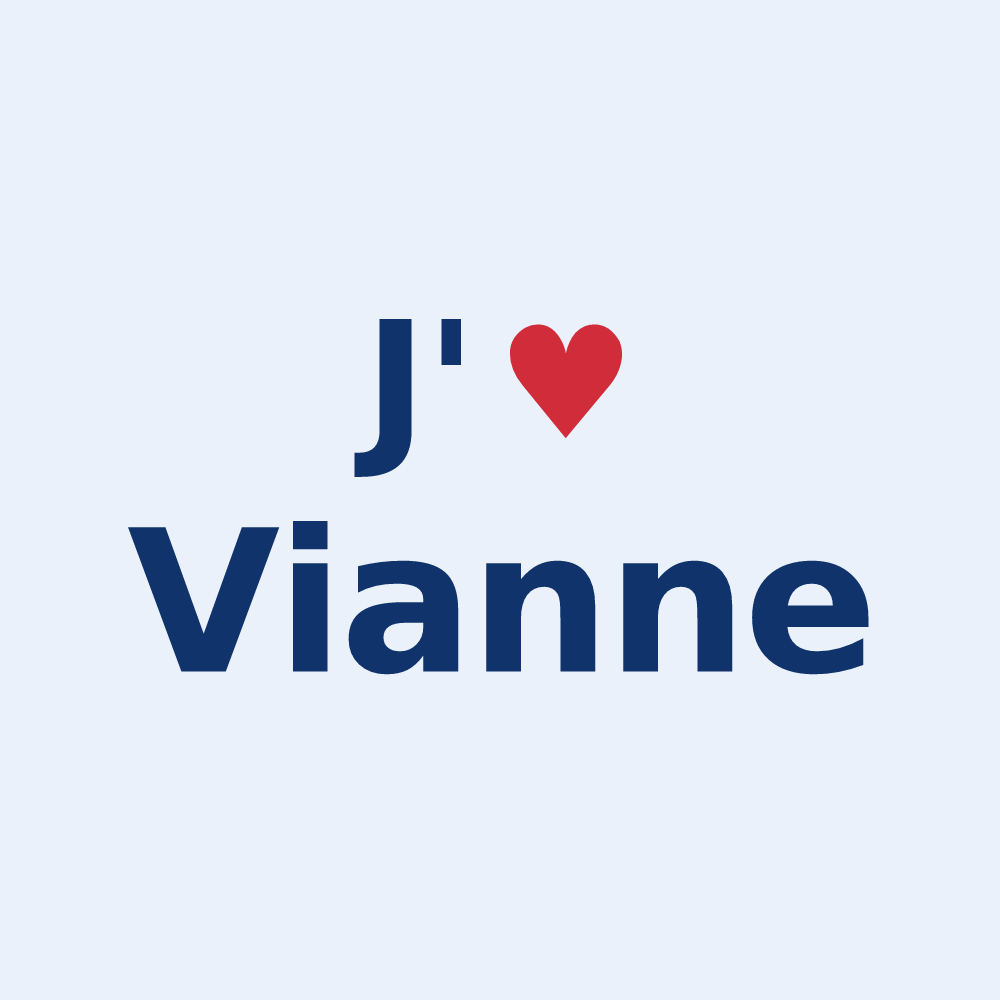 Sticker personnalisé Vianne — design J'aime Vianne