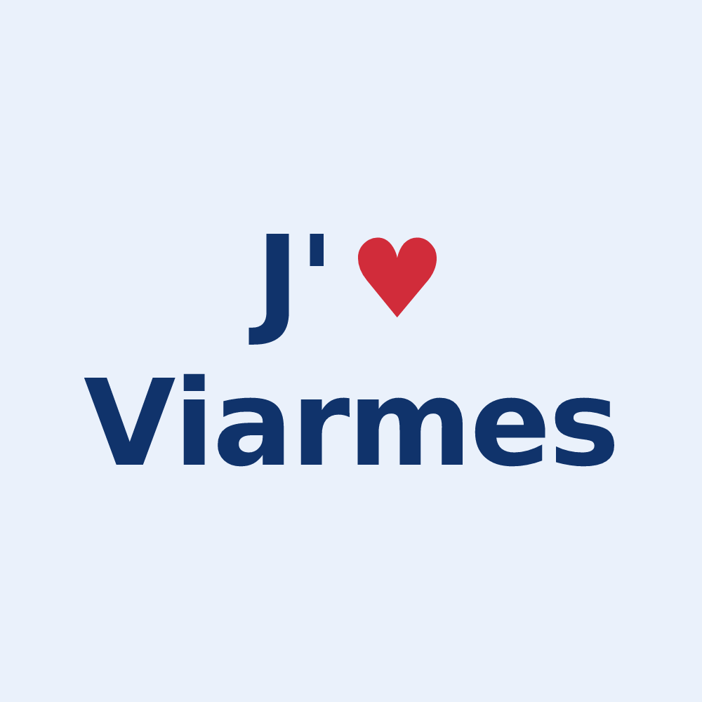 Sticker personnalisé Viarmes — design J'aime Viarmes