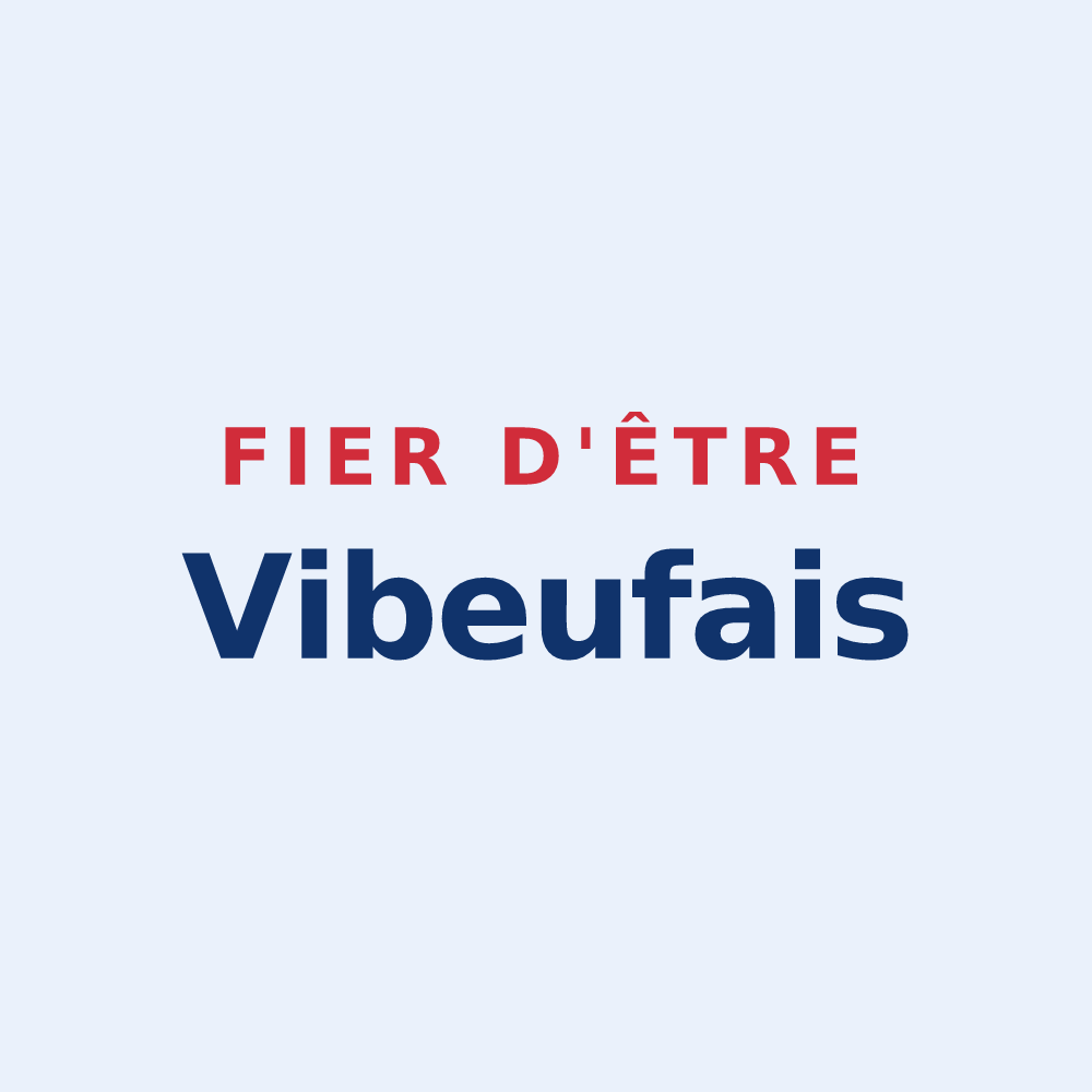 Sticker « Fier d'être Vibeufais » — design pour Vibeuf