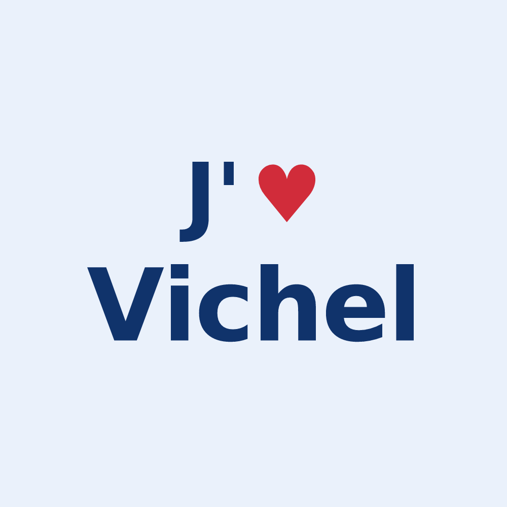 Sticker personnalisé Vichel — design J'aime Vichel
