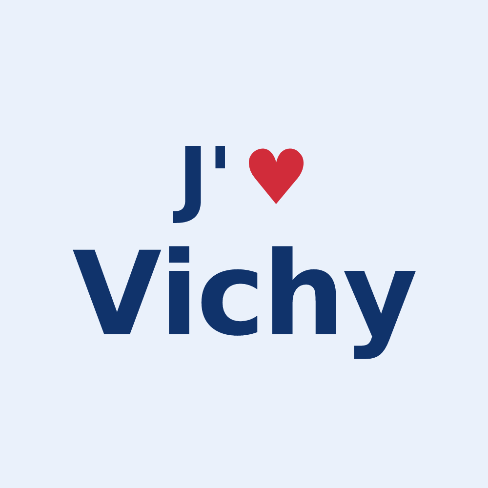 Sticker personnalisé Vichy — design J'aime Vichy