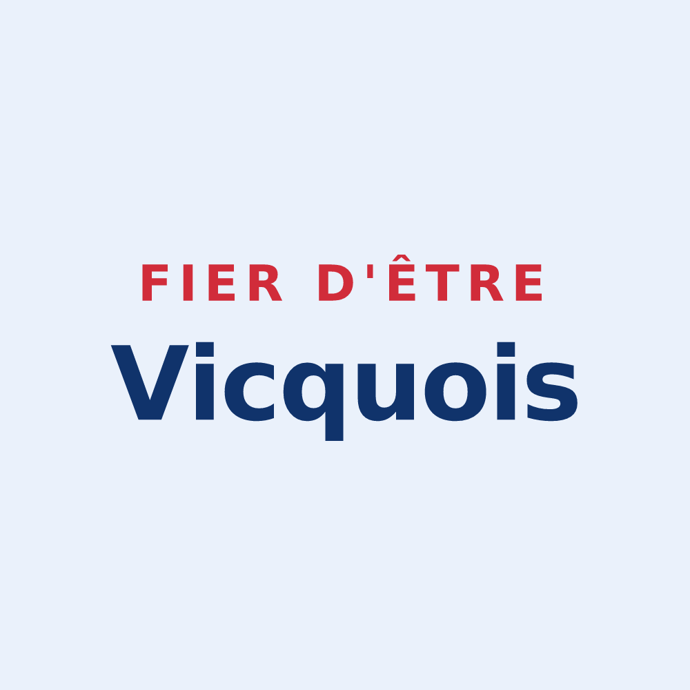 Sticker « Fier d'être Vicquois » — design pour Vicq-Exemplet