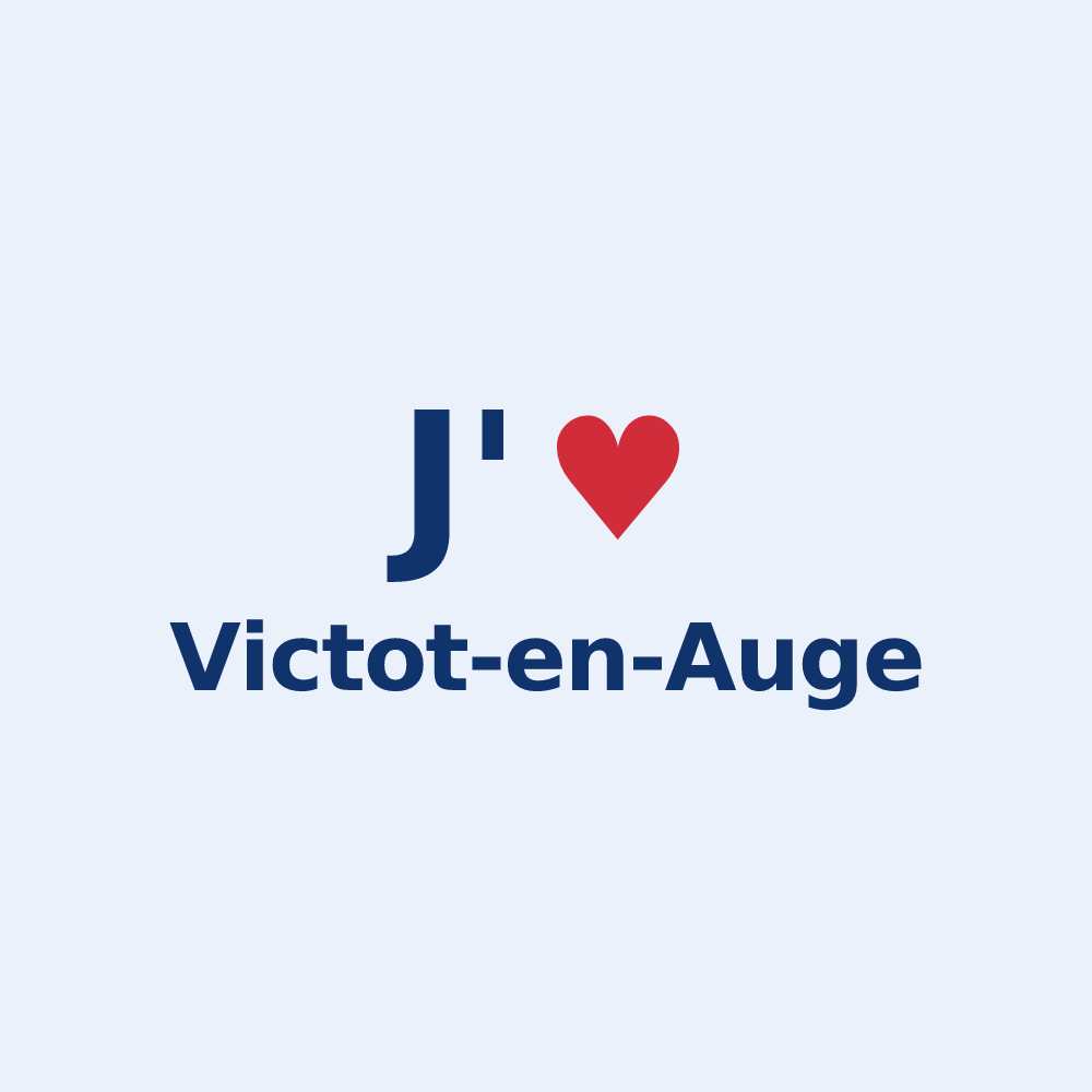 Sticker personnalisé Victot-en-Auge — design J'aime Victot-en-Auge