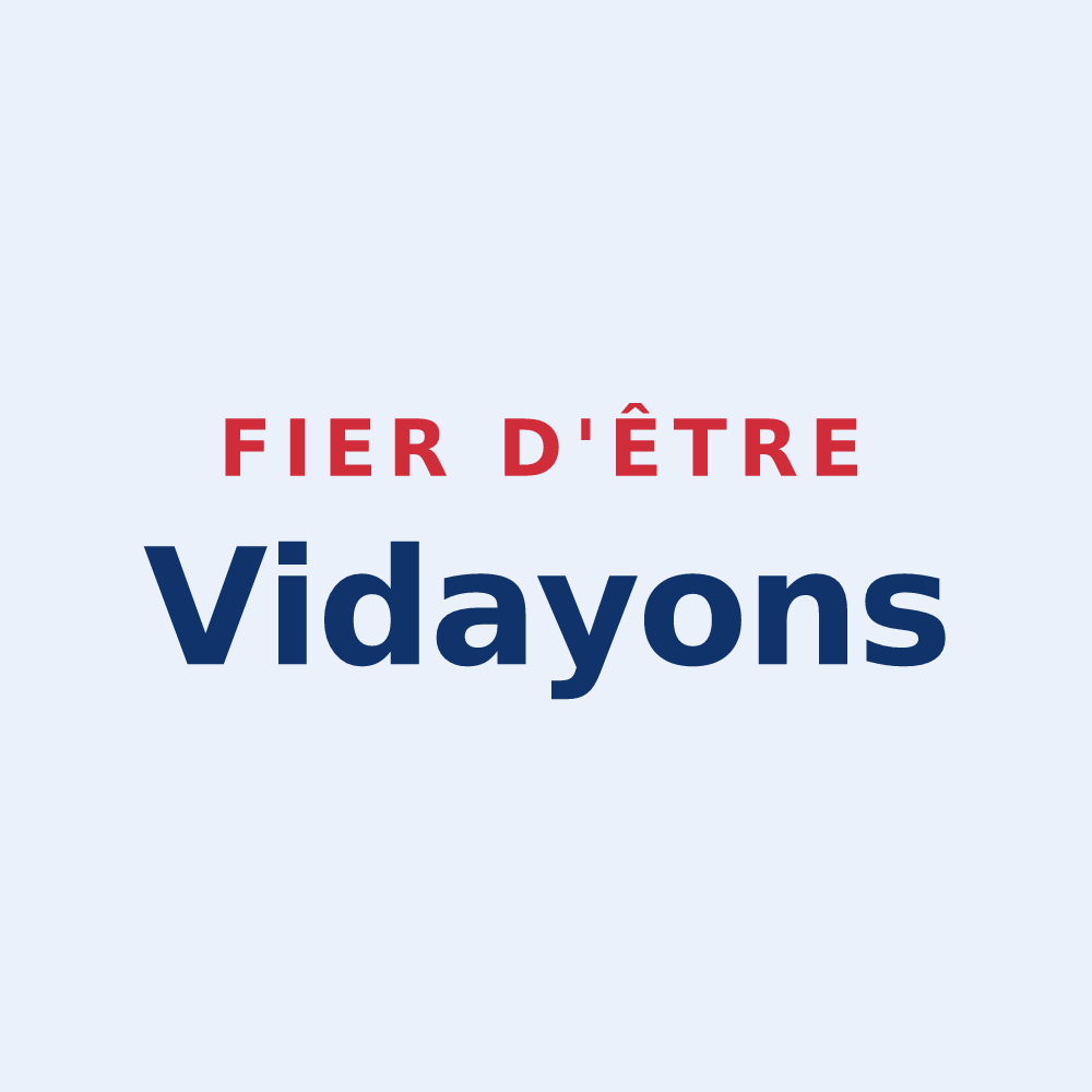 Sticker « Fier d'être Vidayons » — design pour Vidai