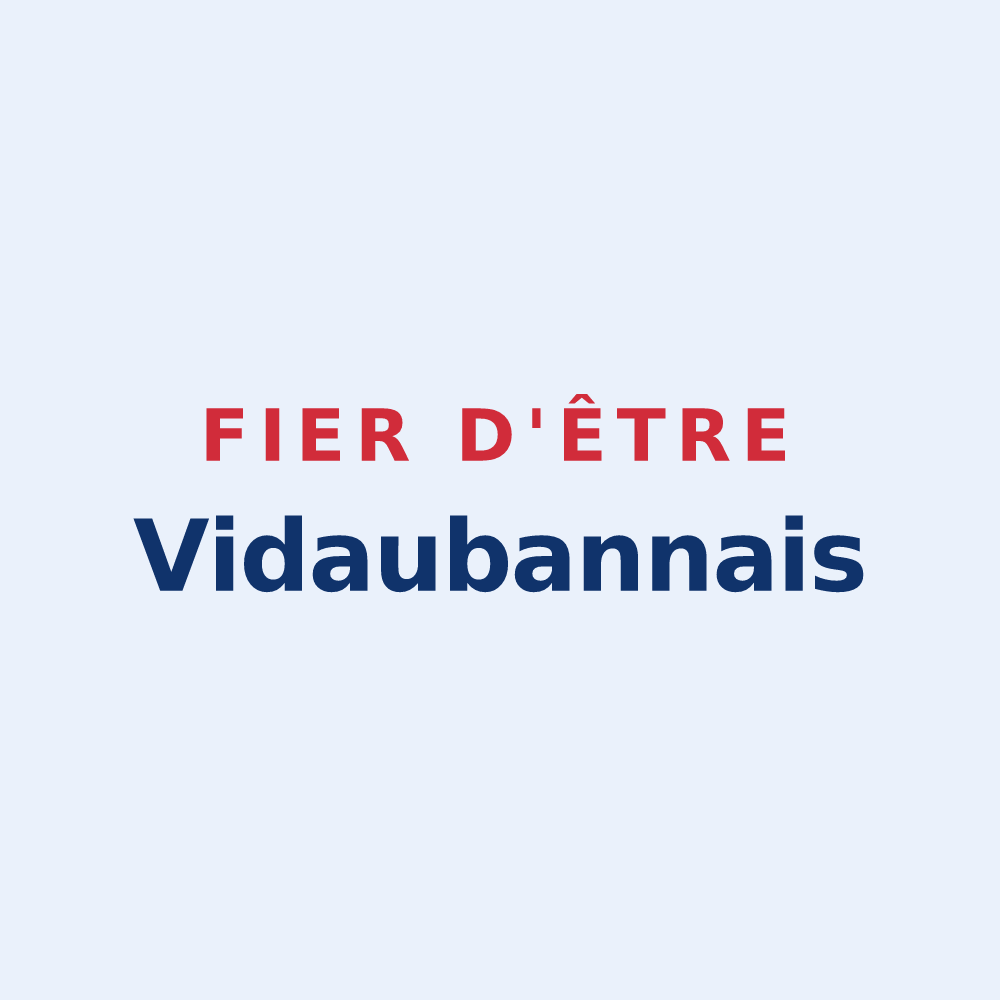 Sticker « Fier d'être Vidaubannais » — design pour Vidauban