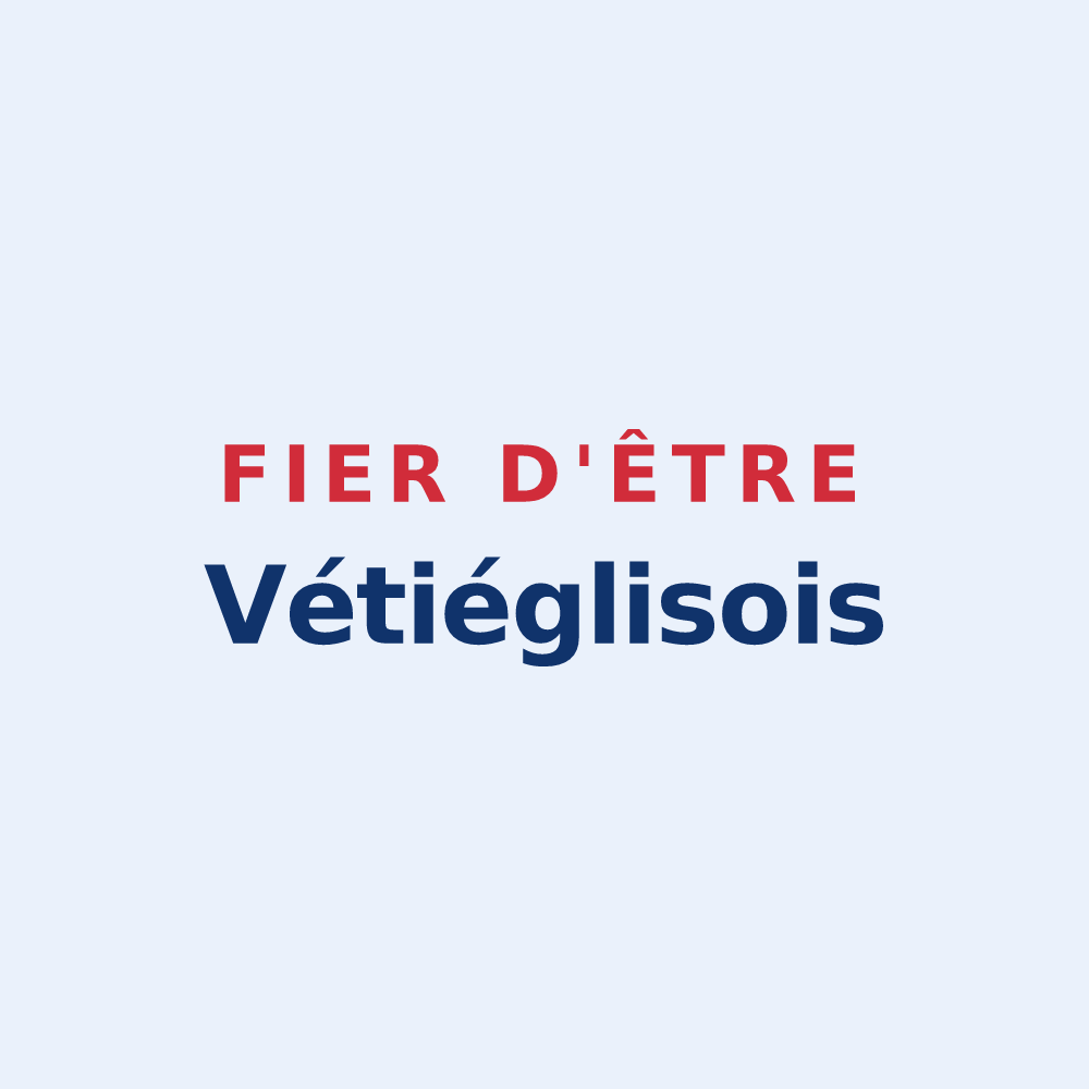 Sticker « Fier d'être Vétiéglisois » — design pour Vieille-Église