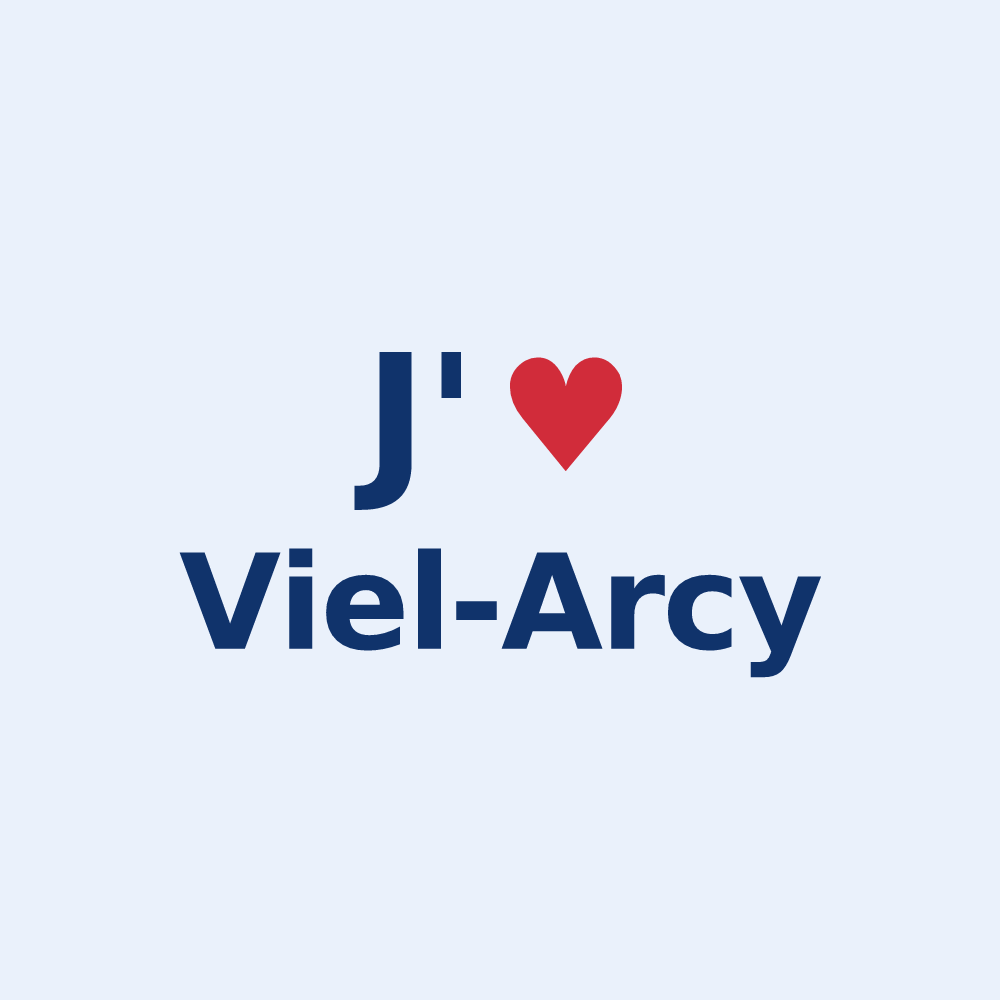 Sticker personnalisé Viel-Arcy — design J'aime Viel-Arcy