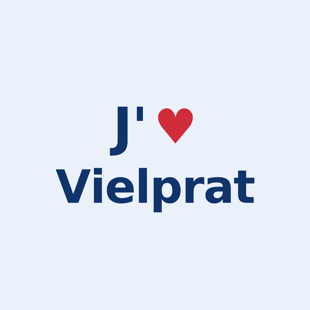 Sticker personnalisé Vielprat — design J'aime Vielprat