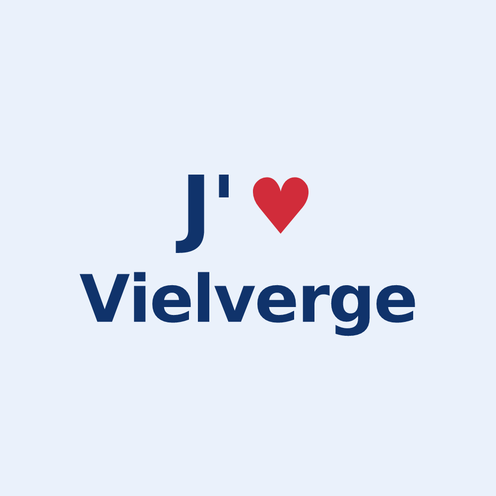 Sticker personnalisé Vielverge — design J'aime Vielverge