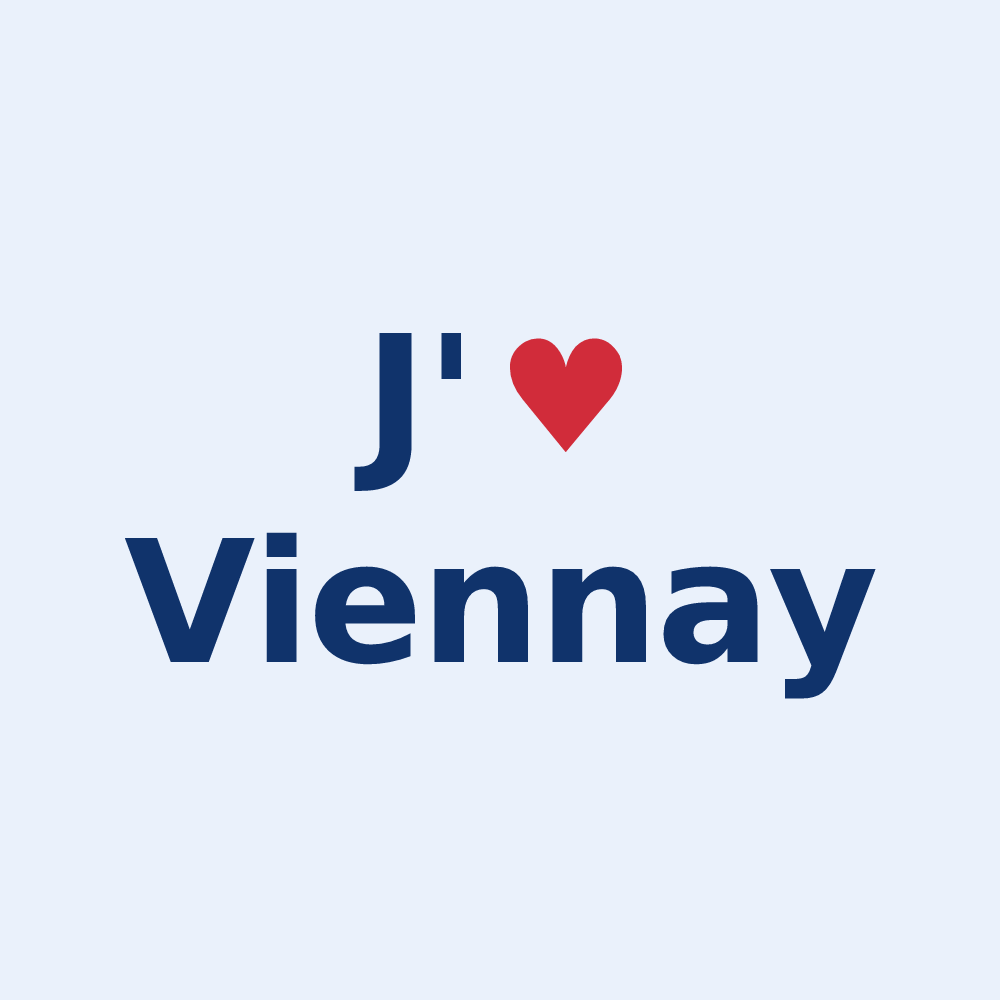 Sticker personnalisé Viennay — design J'aime Viennay