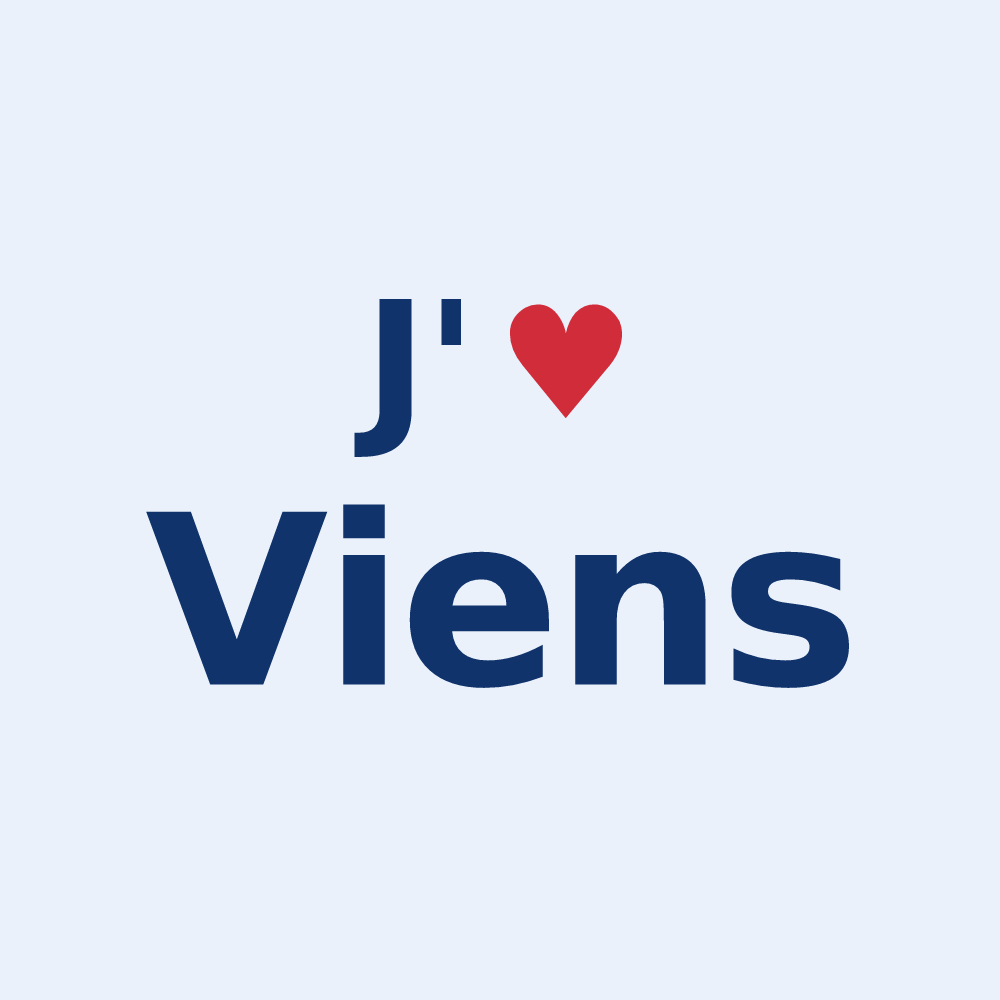 Sticker personnalisé Viens — design J'aime Viens