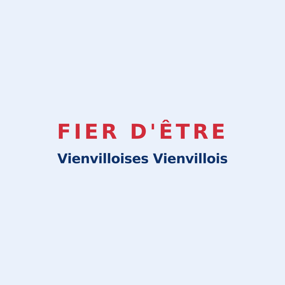 Sticker « Fier d'être Vienvilloises Vienvillois » — design pour Vienville