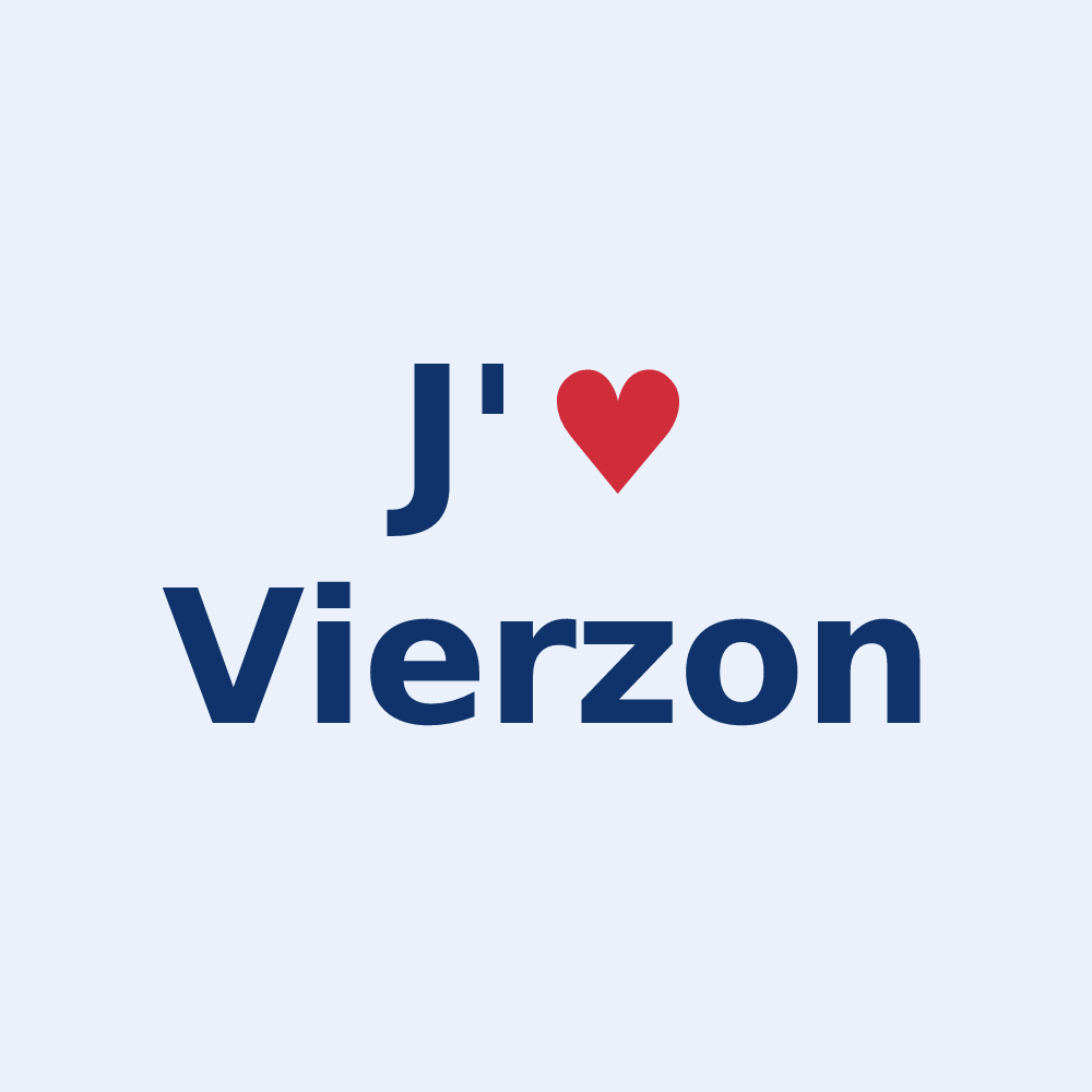 Sticker personnalisé Vierzon — design J'aime Vierzon