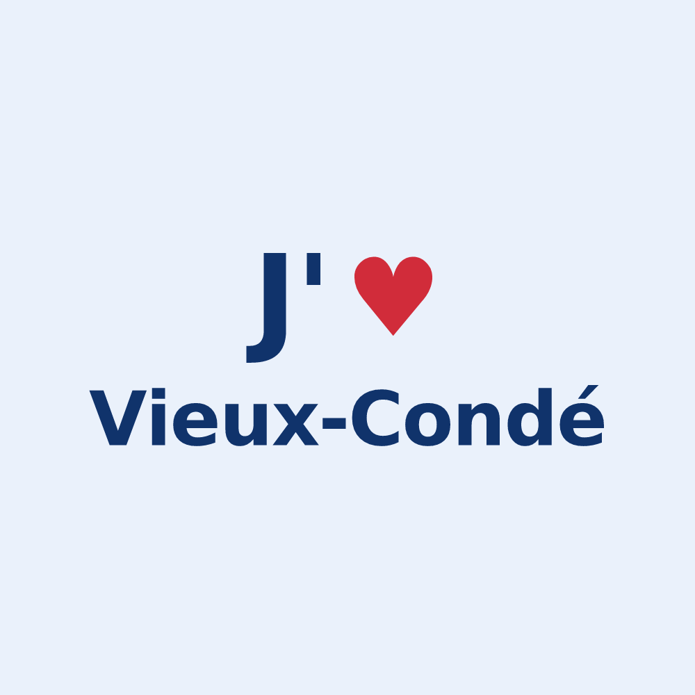 Sticker personnalisé Vieux-Condé — design J'aime Vieux-Condé
