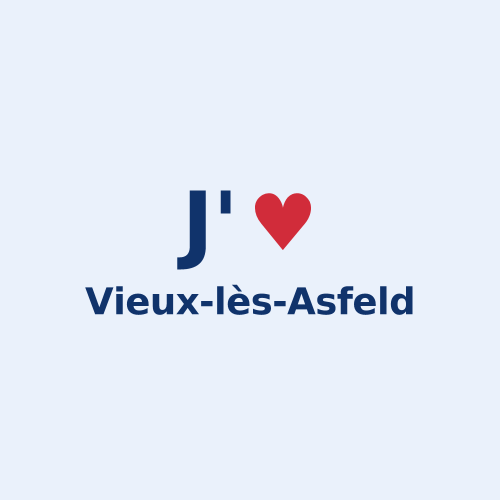 Sticker personnalisé Vieux-lès-Asfeld — design J'aime Vieux-lès-Asfeld