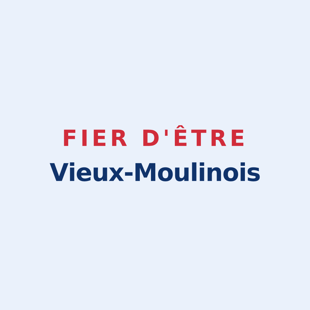 Sticker « Fier d'être Vieux-Moulinois » — design pour Vieux-Moulin