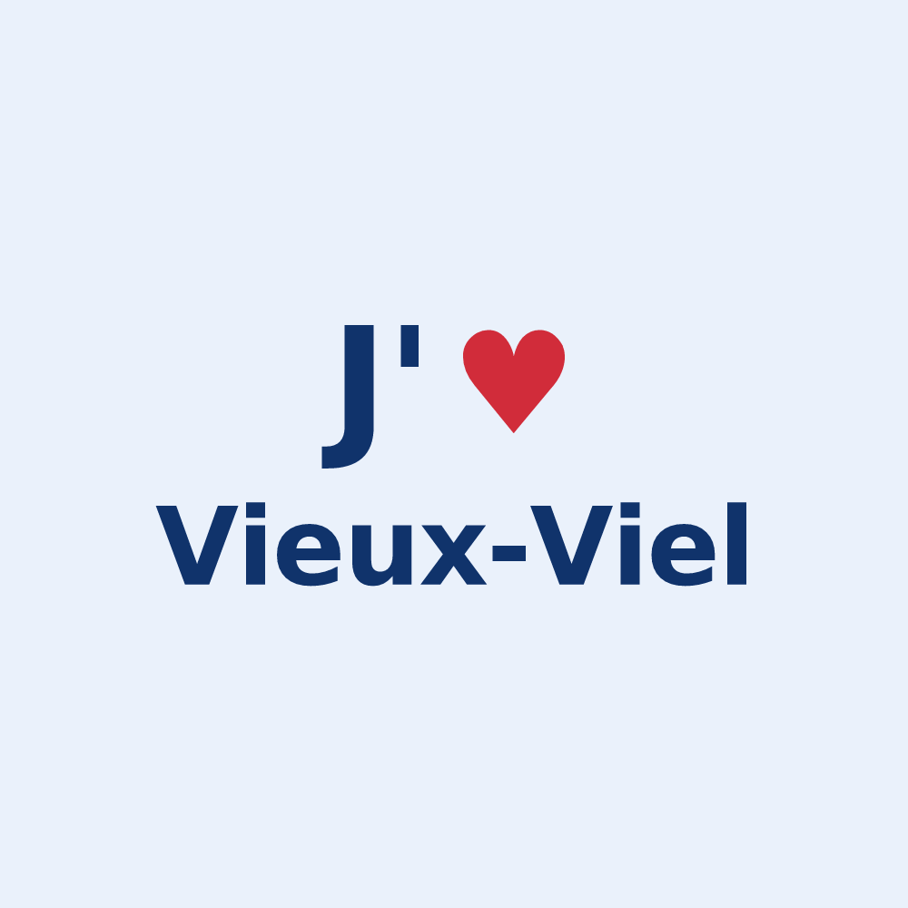 Sticker personnalisé Vieux-Viel — design J'aime Vieux-Viel