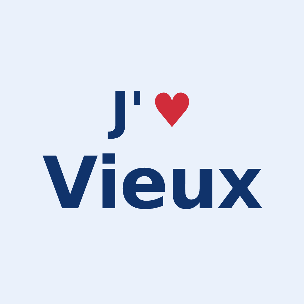 Sticker personnalisé Vieux — design J'aime Vieux