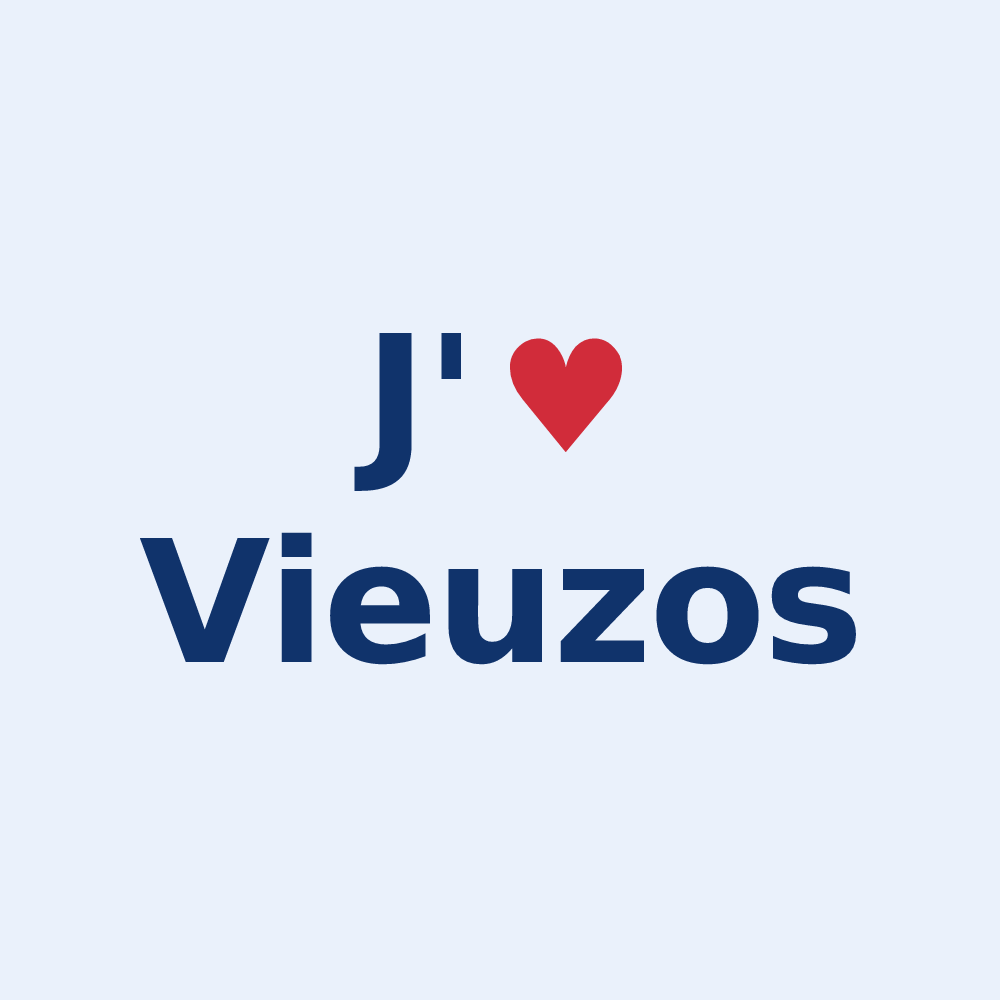 Sticker personnalisé Vieuzos — design J'aime Vieuzos