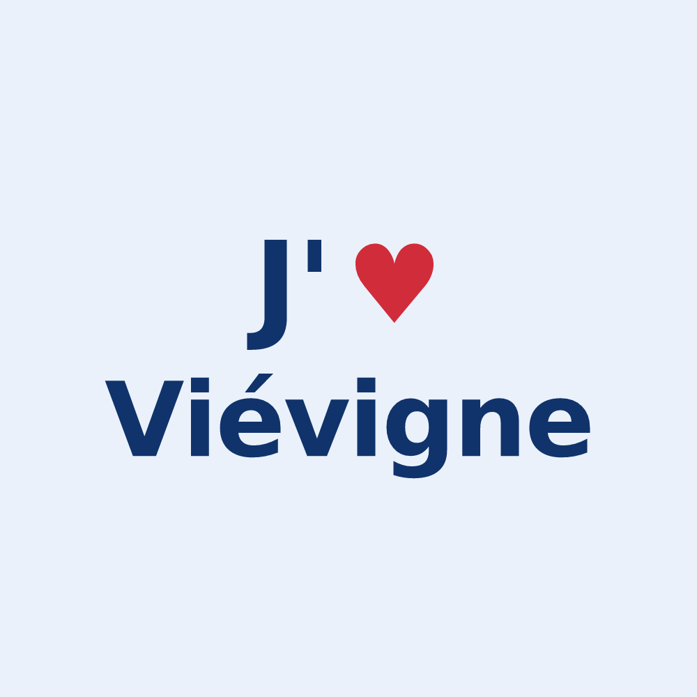 Sticker personnalisé Viévigne — design J'aime Viévigne