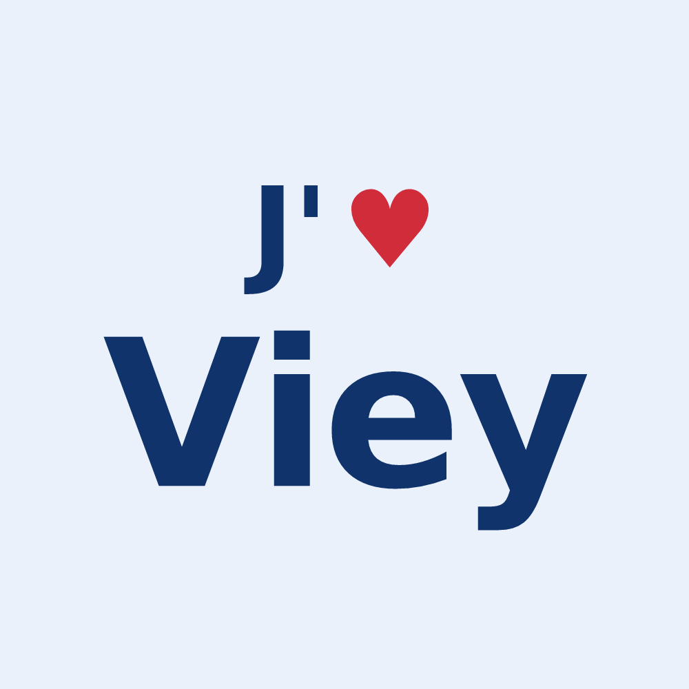Sticker personnalisé Viey — design J'aime Viey