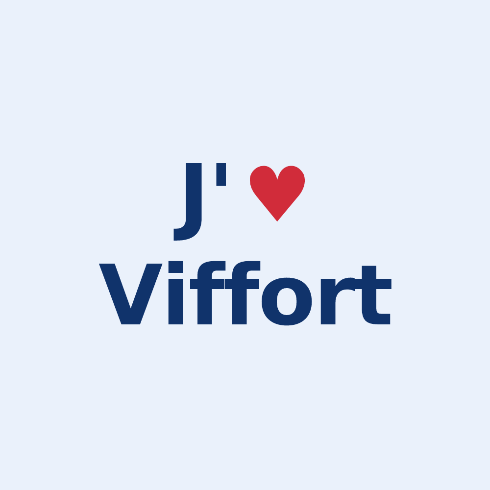 Sticker personnalisé Viffort — design J'aime Viffort