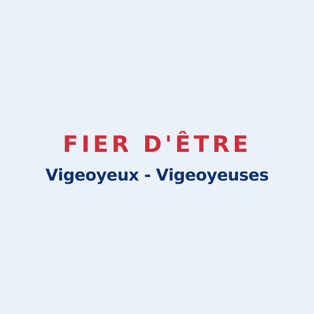 Sticker « Fier d'être Vigeoyeux - Vigeoyeuses » — design pour Vigeois