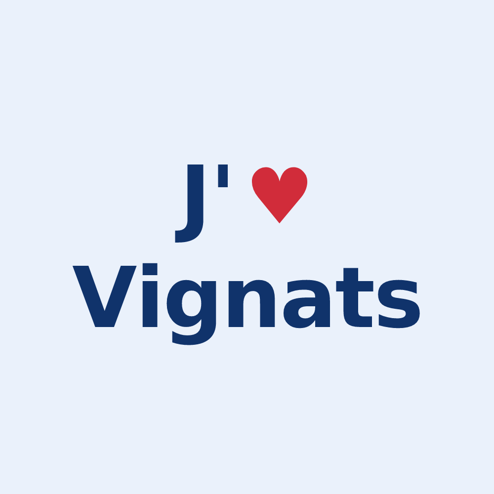 Sticker personnalisé Vignats — design J'aime Vignats