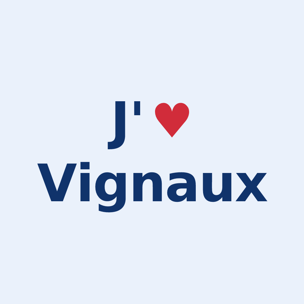 Sticker personnalisé Vignaux — design J'aime Vignaux