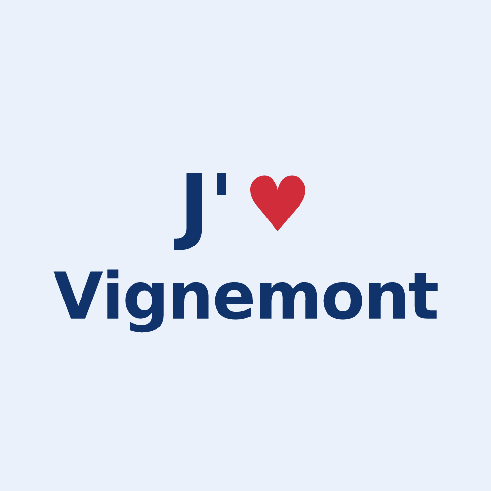 Sticker personnalisé Vignemont — design J'aime Vignemont