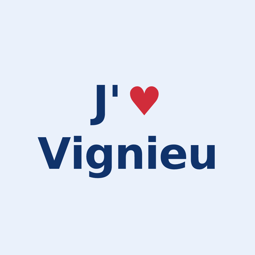 Sticker personnalisé Vignieu — design J'aime Vignieu