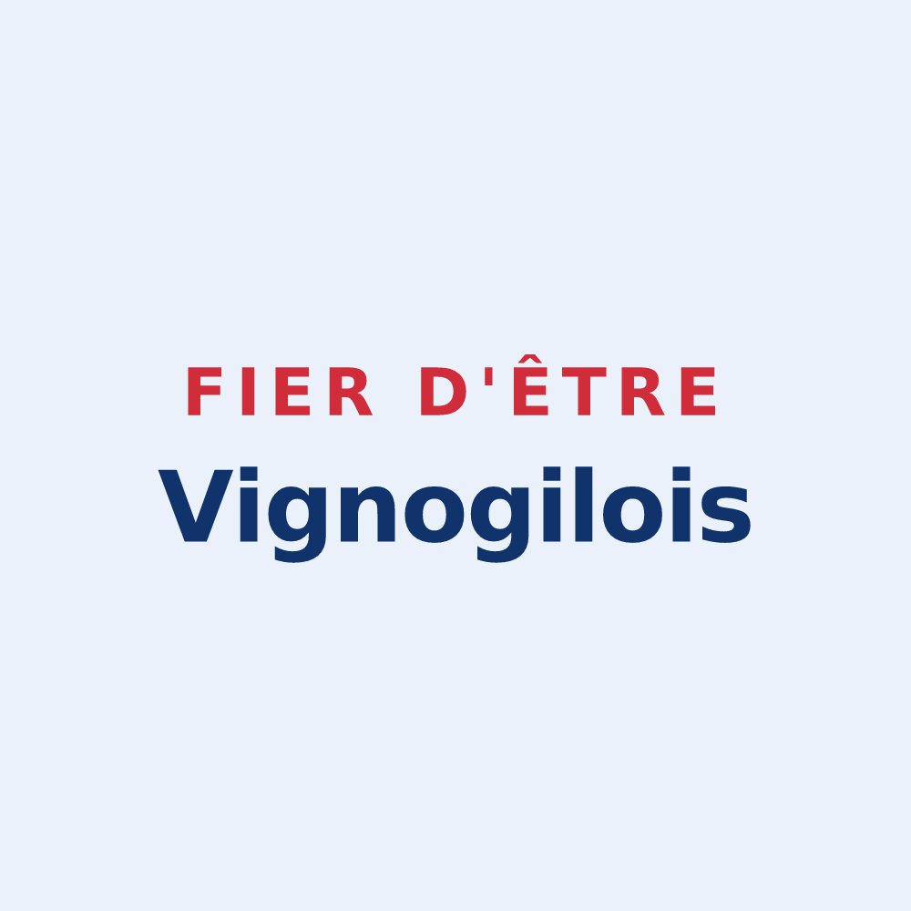 Sticker « Fier d'être Vignogilois » — design pour Vignoux-sous-les-Aix