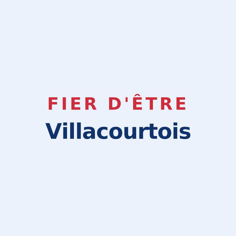 Sticker « Fier d'être Villacourtois » — design pour Villacourt