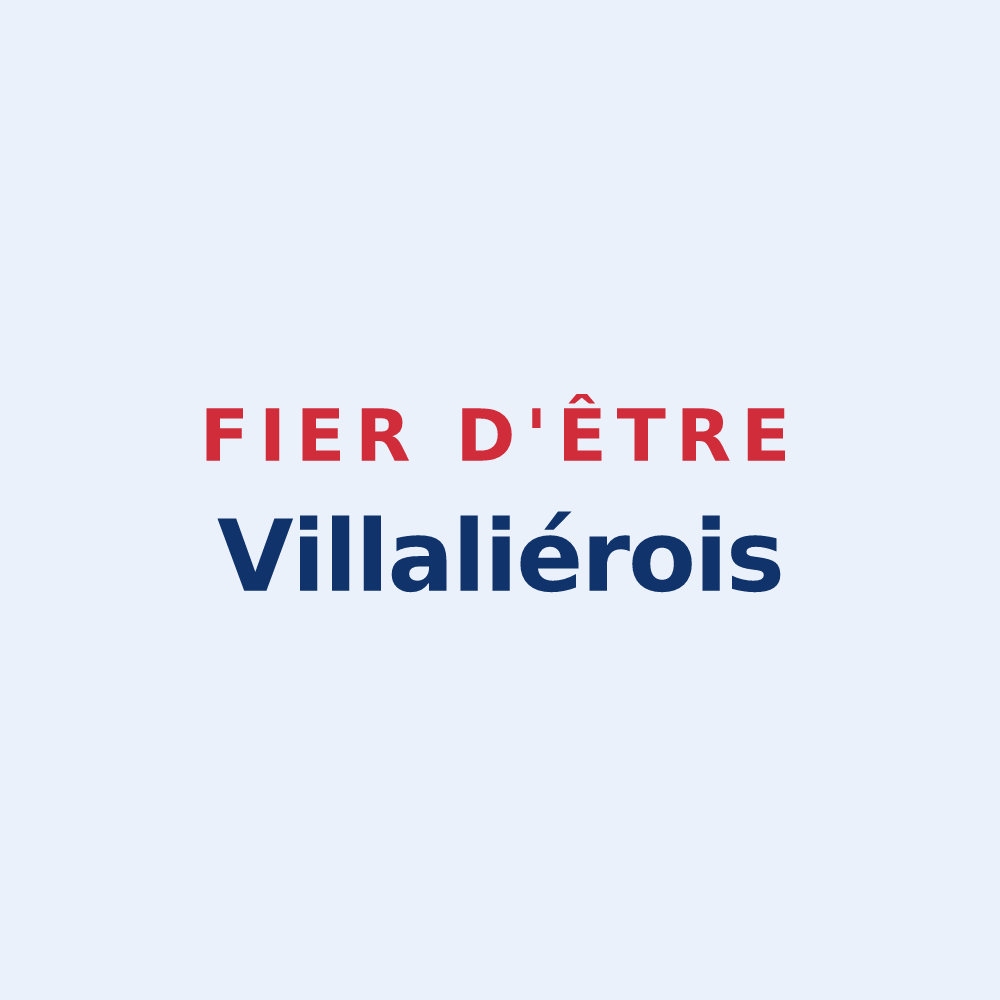 Sticker « Fier d'être Villaliérois » — design pour Villalier