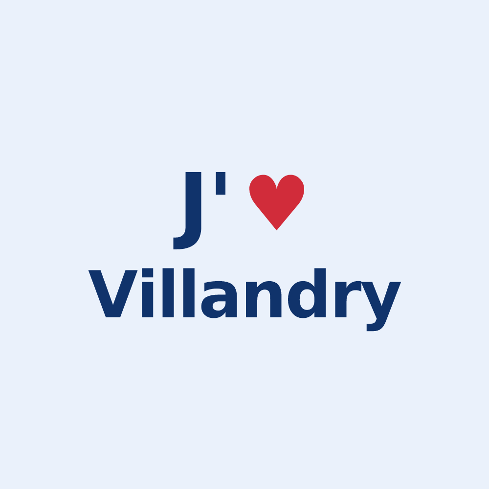 Sticker personnalisé Villandry — design J'aime Villandry