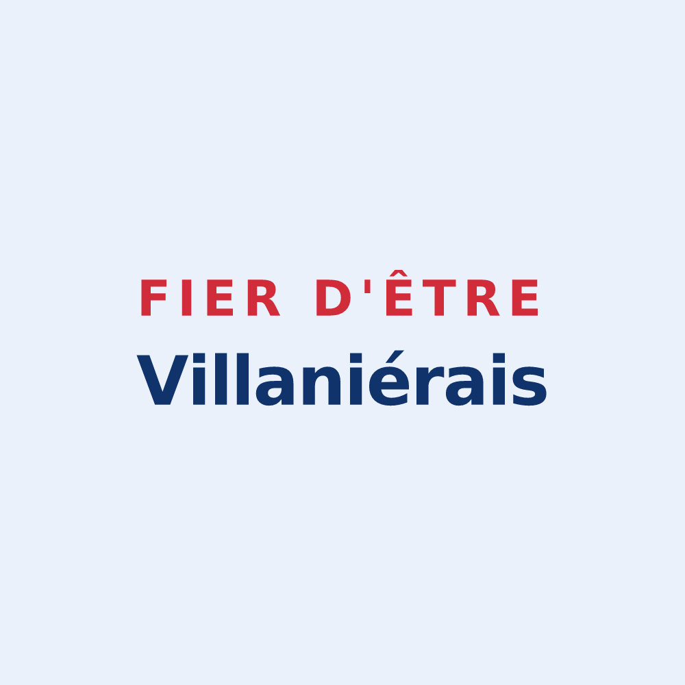 Sticker « Fier d'être Villaniérais » — design pour Villanière